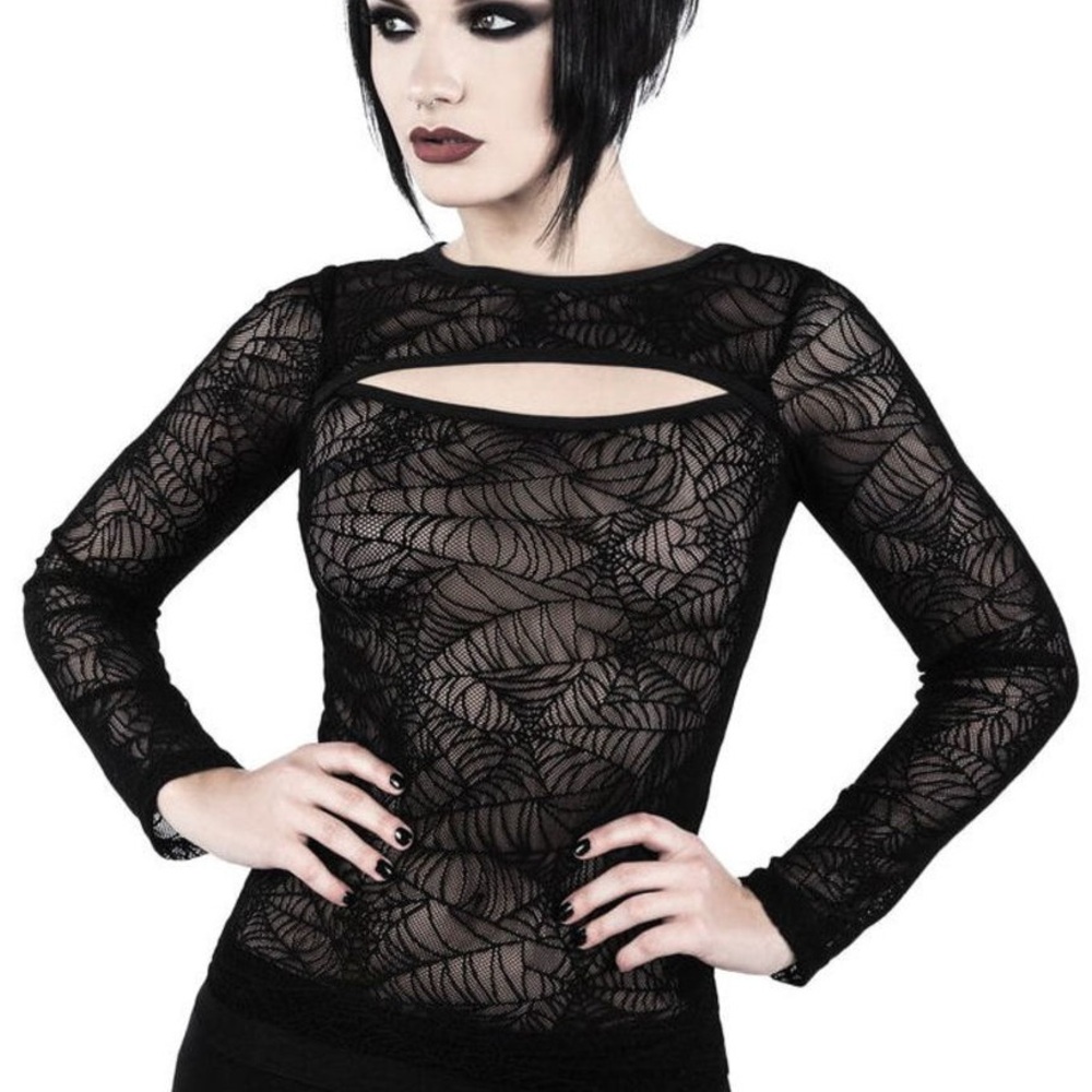 ISO Killstar Spiderweb spider web Mesh tops Creeped Out and Arack